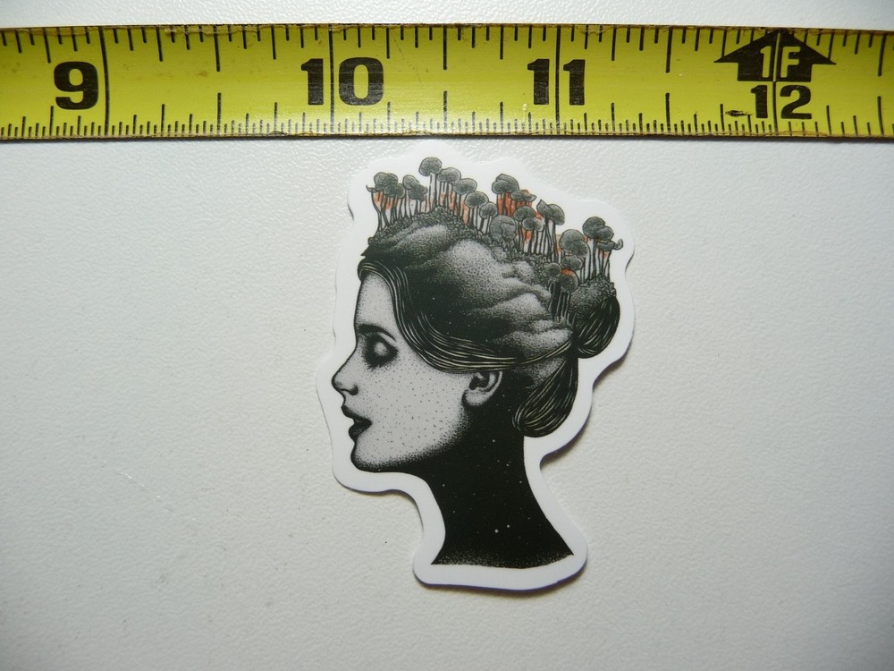 Nature-Inspired Tree Hairstyle Sticker Decal for Outdoor Fun