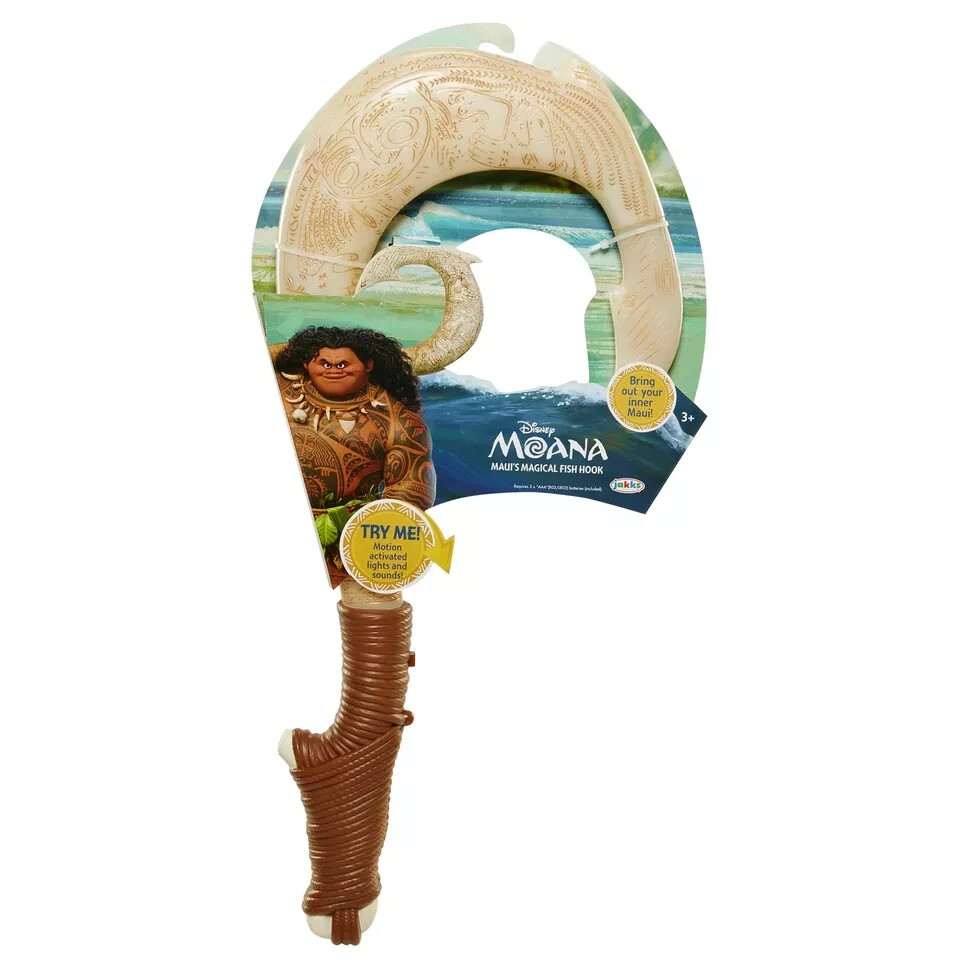 Disney Moana Mauis Magical Fish Hook Motion Activated Lights and Sound! 20 ...