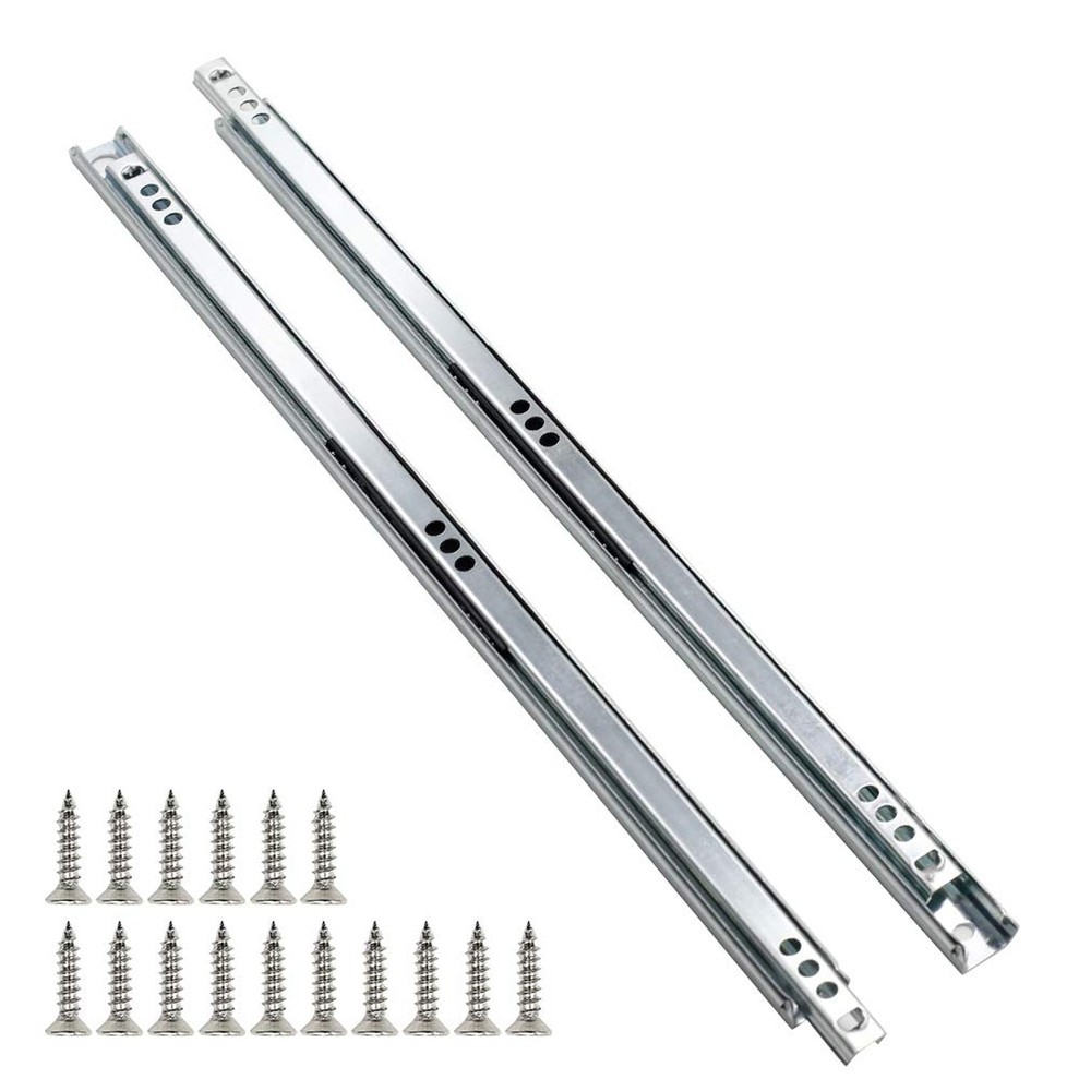 Heavy-Duty 15.7 Inch Ball Bearing Drawer Slides 0.7 Inch Extension