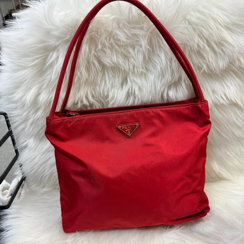 Prada Tessuto Nylon Tote Handbag Made in Japan