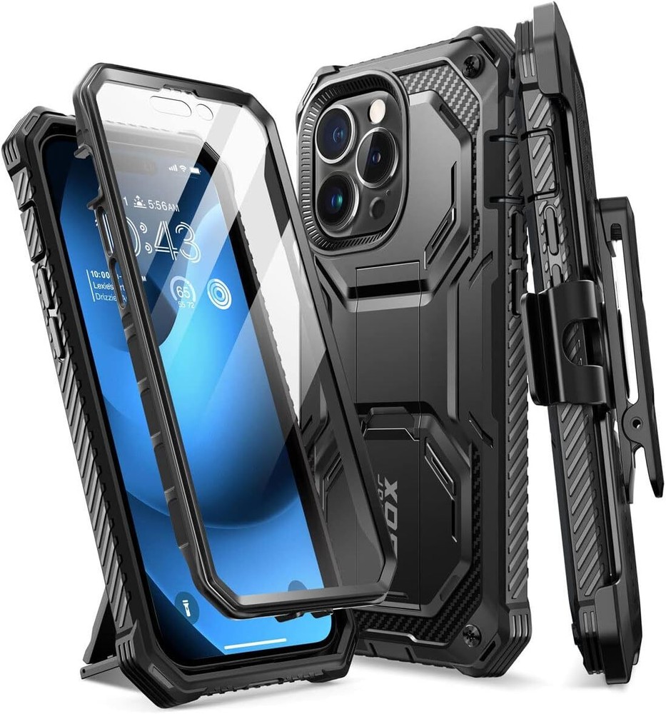 Armorbox Designed for iPhone 14 Pro Case 6.1 inch (2022 Release) with Kickstand