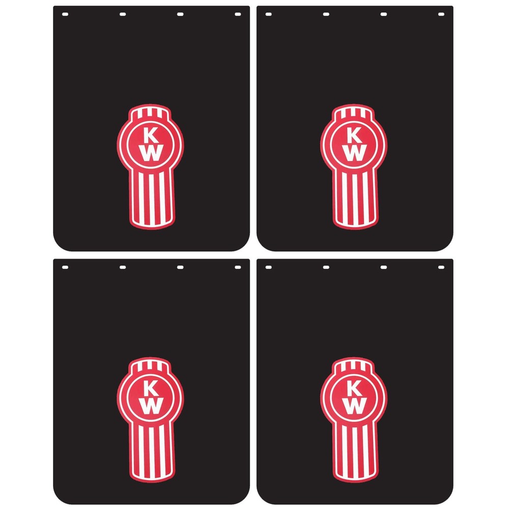 24x30 Heavy Duty Semi Truck Mud Flaps Set of 4 Black Trailer Mudguards