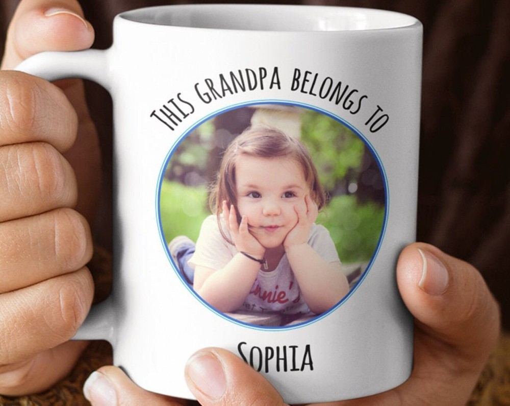 This Grandpa Belongs To Mug Personalized Mug Grandpa Gift Gift For Grandpa New