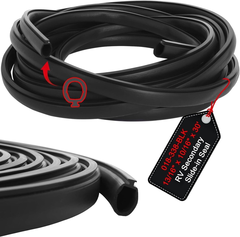 Replacement RV Slide-In Bulb Rubber Seal Slide Out Gasket Travel Trailer Camper