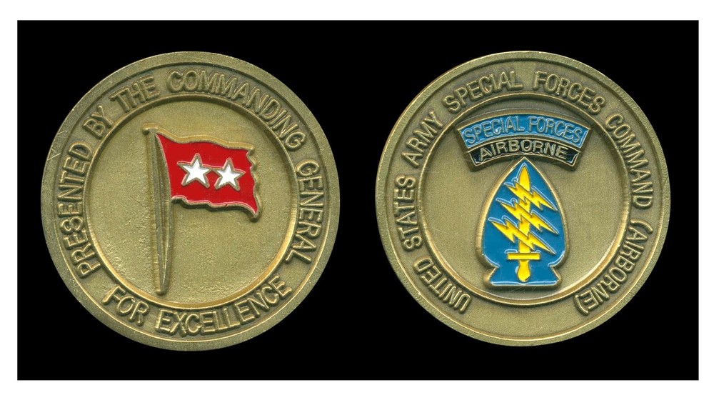 US Army Special Forces Command Challenge Coin for Excellence