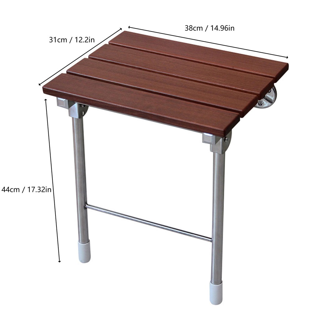 Wall Mount Folding Shower Stool Bench for Bathroom Safety