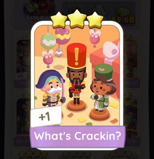 What’s Crackin? - Monopoly Go - Sticker - 3Star⭐️