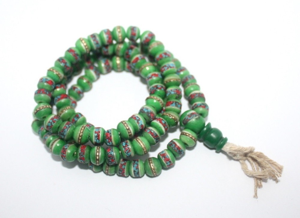 Tibetan Prayer beads Gypsy Necklace Yoga Necklace Mala Necklace Tribal Necklace