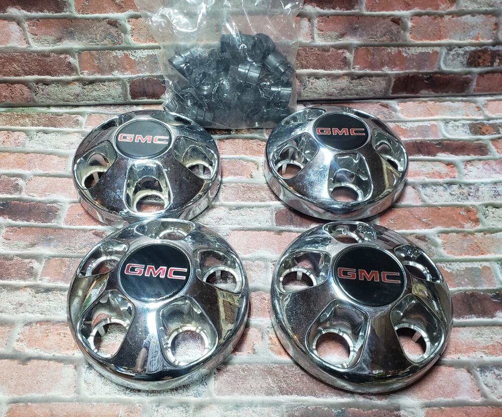 4-Pack OEM GMC Safari Wheel Center Caps 1986-2002 5-Lug 15697614