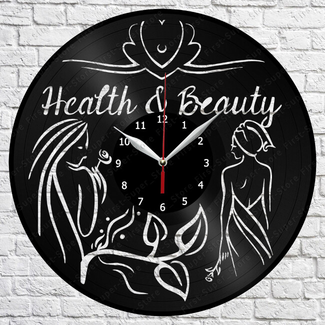Vinyl Record Wall Clock Health Beauty Decor Art Gift 12 Inch 30cm 1680 RPM
