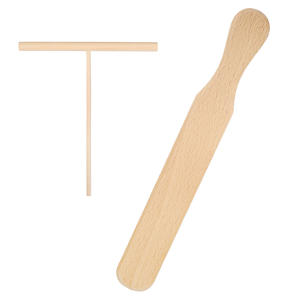 2-Piece Nonstick Crepe Spreader and Spatula Set for Perfect Crepes