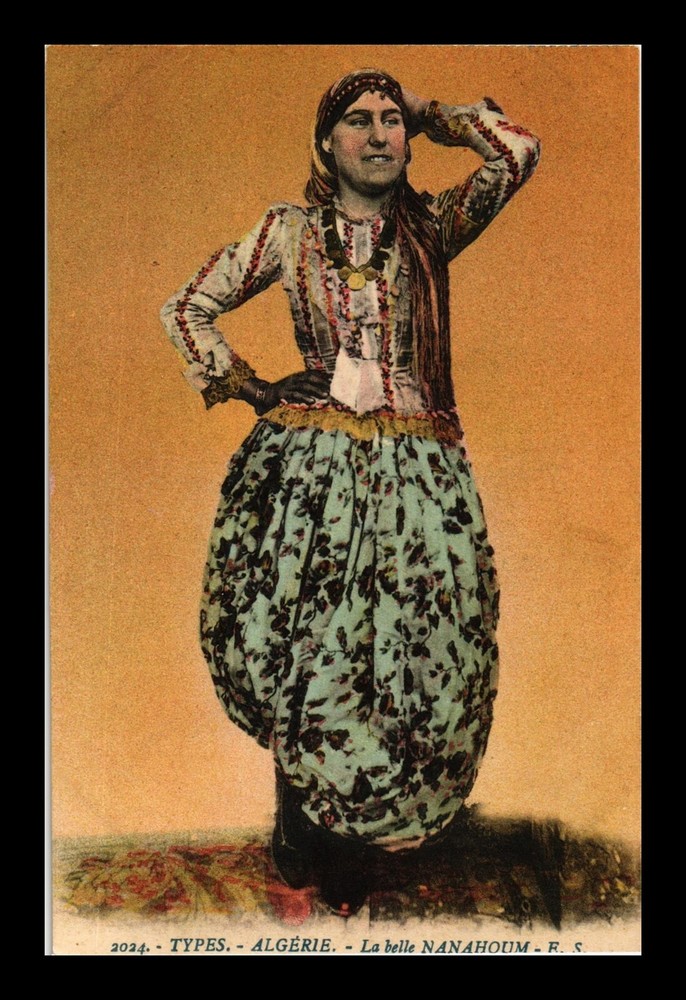 Dr Jim Stamps Postcard Algeria Woman Wearing Traditional Costume Unposted