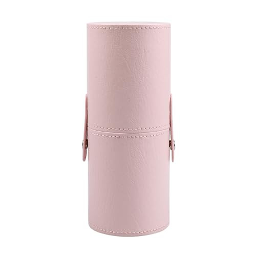 Portable Pink Makeup Brush Organizer Holder for Vanity & Travel