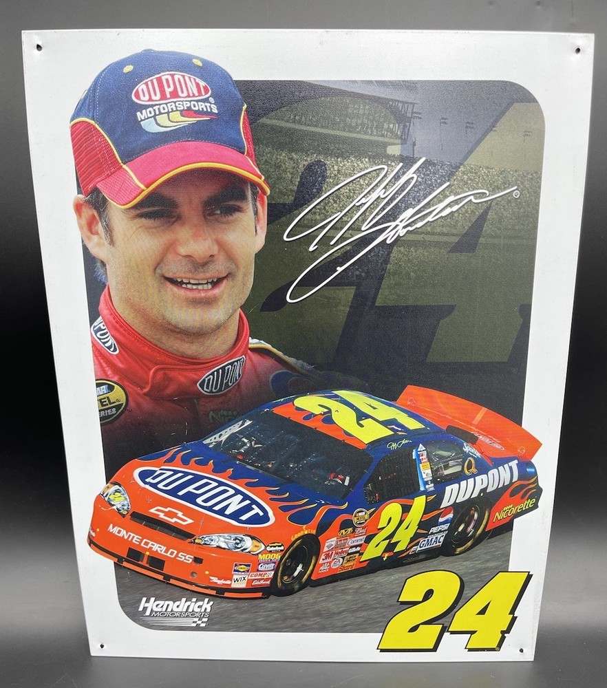 2006 NASCAR Jeff Gordon #24 Hendrick Motorsports Metal Poster 12x16