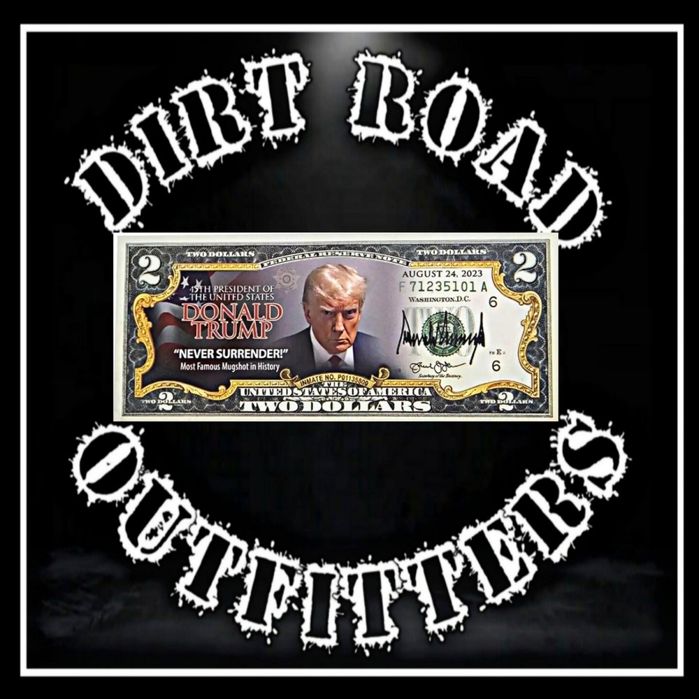 DONALD TRUMP $2 Bill (Famous Mug Shot) Two Dollar Novelty Memorabilia