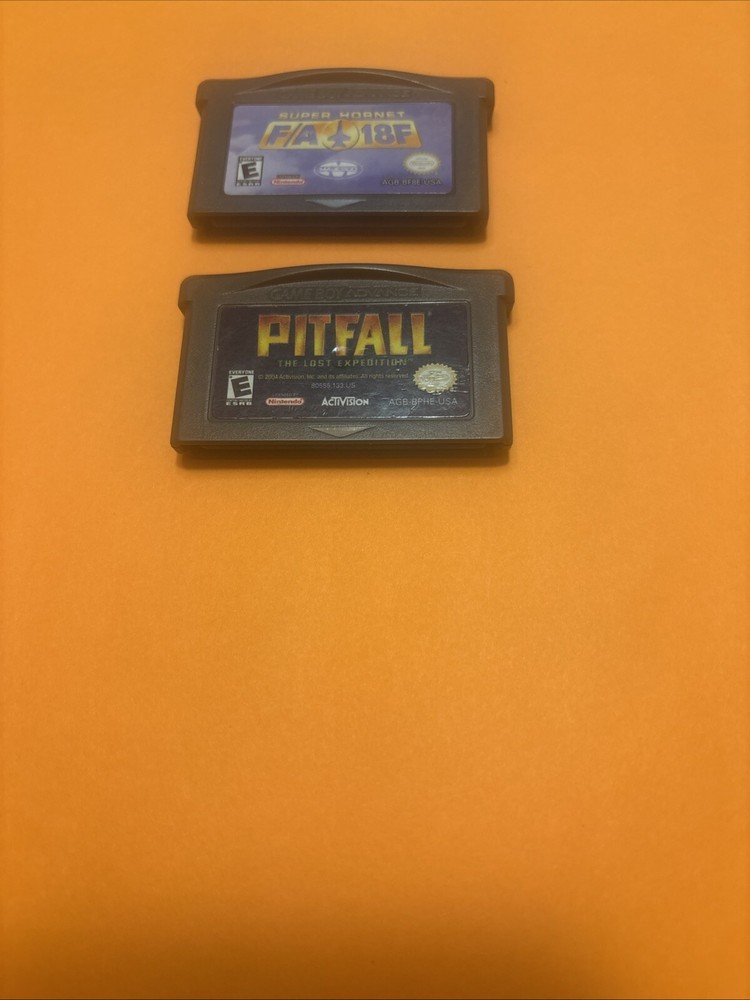 Gameboy Advance Game Lot Pitfall And Super Hornet