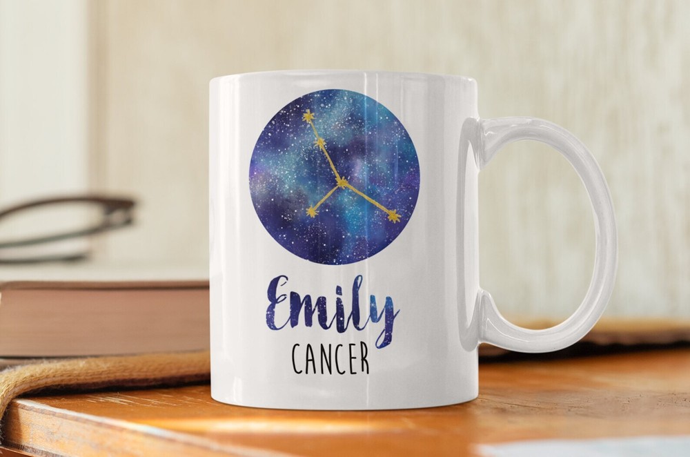 Personalized Cancer Mug Personalized Zodiac Mug Zodiac Constellation Cancer Mug