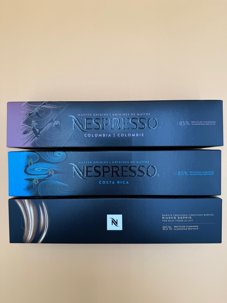 Nespresso Vertuo Variety Pack with Colombia Costa Rica Bianco Doppio 30 Capsules