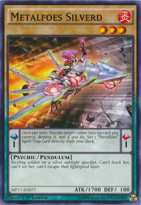 Metalfoes Silverd MP17-EN077 Common 1st Ed Moderately Played