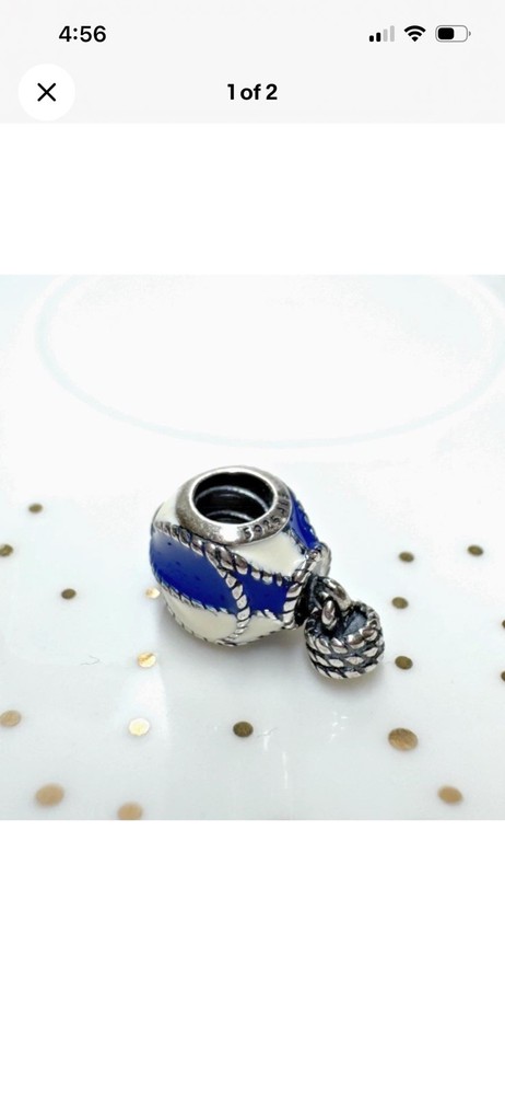 Pandora Up & Away Hot Air Balloon Charm S925 Sterling Silver
