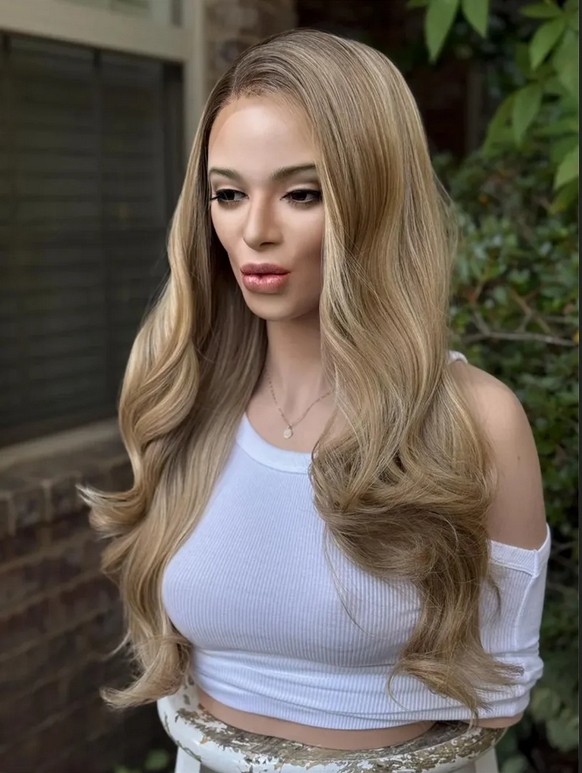 Balayage Highlights Blonde 13x4 Lace Front Wigs 100% Human Hair Wigs for Women