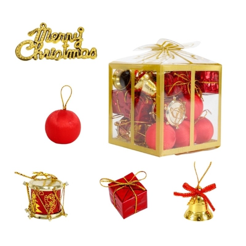 26PCS Festive Christmas Ball Ornaments in Elegant Gift Box