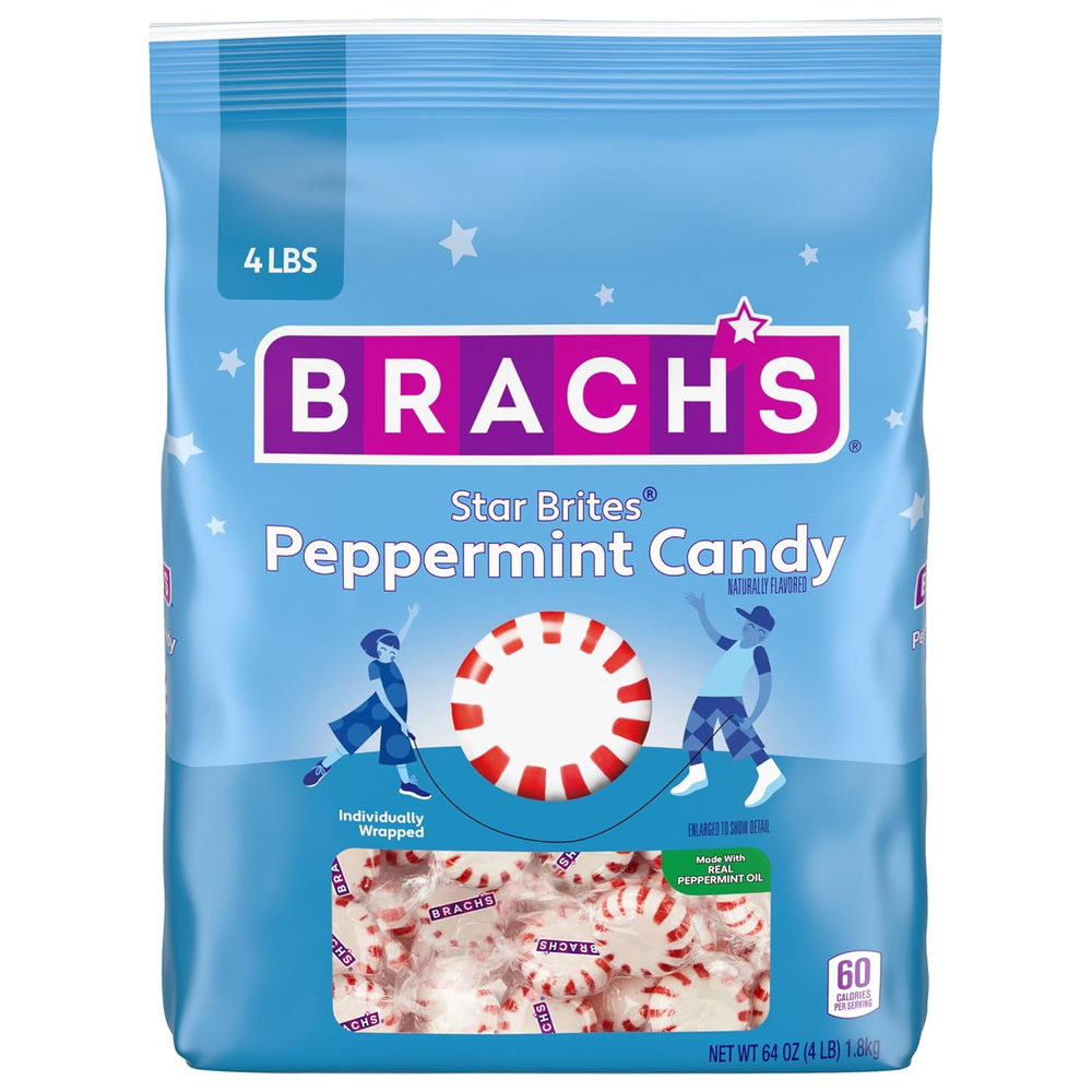 Star Brites Peppermint Candy Individually Wrapped with Real Peppermint