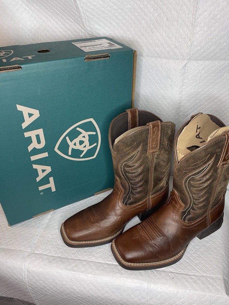 Ariat Kids Size 2 Brown Leather Boots