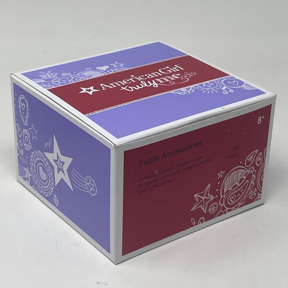Retired American Girl Doll Table Accessories Set In Original Box