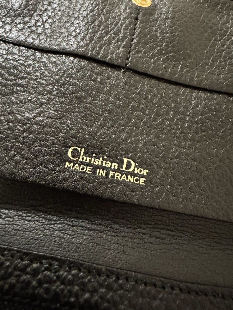 Christian Dior Long Wallet Black