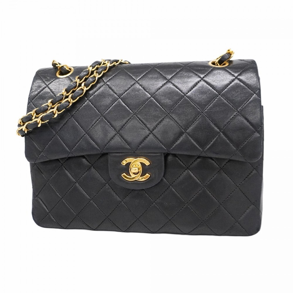 Chanel Matelasse W Chain Shoulder Bag in Lambskin Ref 198800
