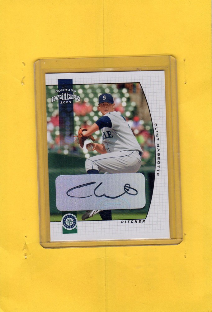 2005 DONRUSS TEAM HEROES AUTO CLINT NAGEOTTE