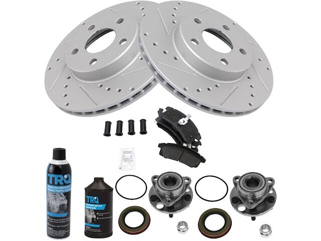 Front Brake Pad and Rotor and Wheel Hub Kit fits Chevy Cavalier 1992-1995 29TBZM