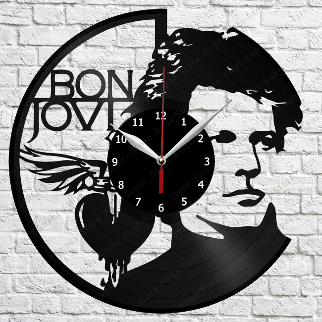 Bon Jovi Vinyl Clock Record Wall Clock Decor Fan Art Home 2906