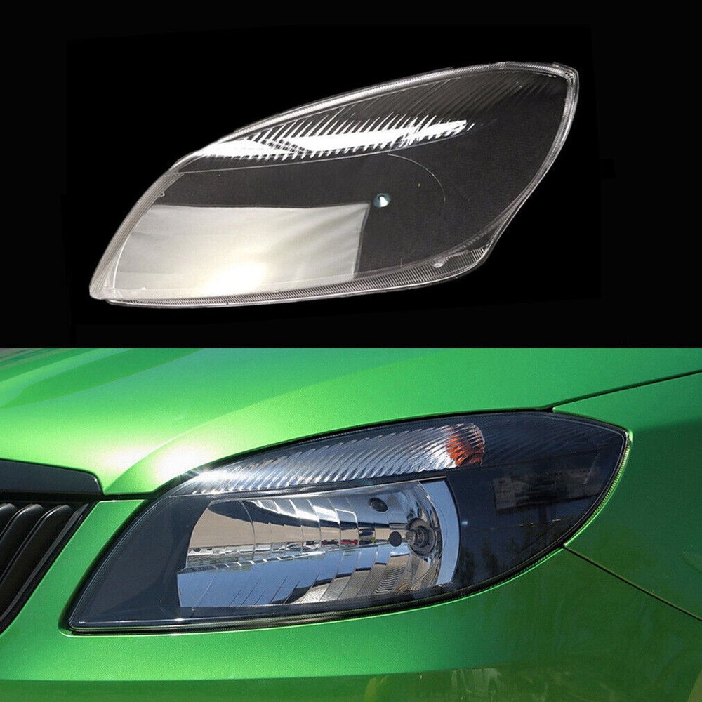 Headlight Lens Headlamp Shell Cover Cap for Skoda Fabia 2012 2013 2014 Left Side