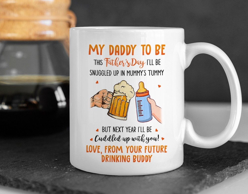 Fathers Day Mug For Dad From Baby In Moms Tummy