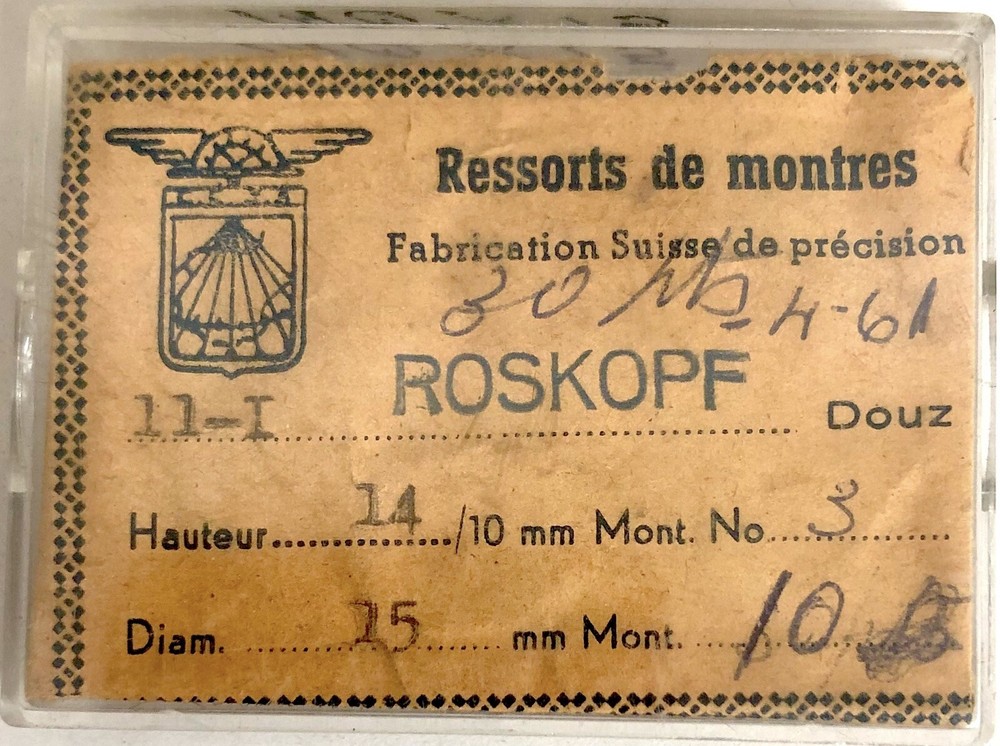 1X Roskopf 1.40x15mm Mainspring for Watches Ø15mm