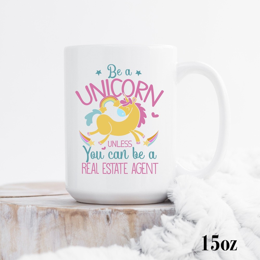 Unicorn Real Estate Agent Mug - Perfect Gift for Realtors
