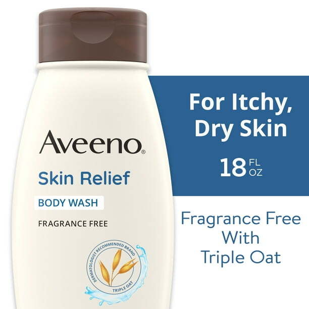 Aveeno Fragrance-Free Skin Relief Body Wash for Sensitive Skin 18 fl oz