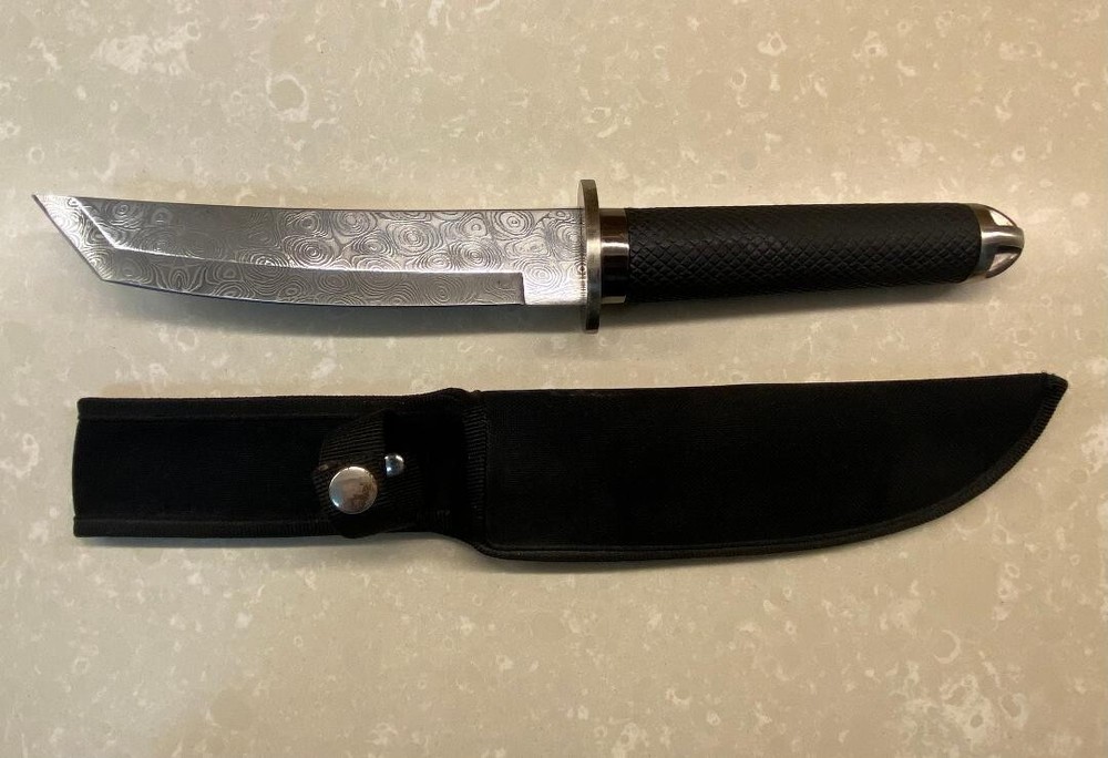 Fixed blade tanto knife 7 5/8