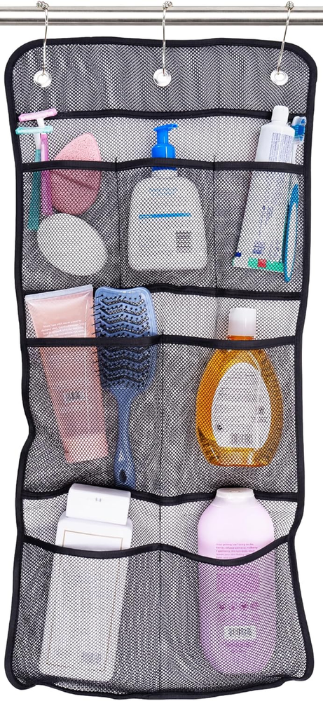 Shower Organizer, Shower Caddy or Bathroom Organizer with Quick Drying Mesh, 7 P