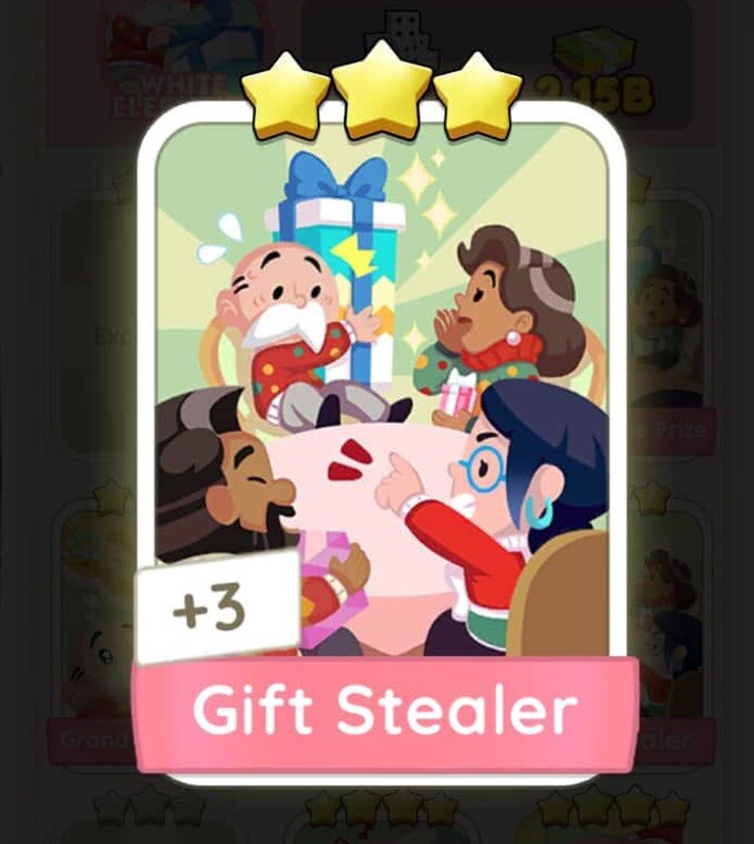 Gift Stealer - Monopoly Go - Sticker - 3Star⭐️