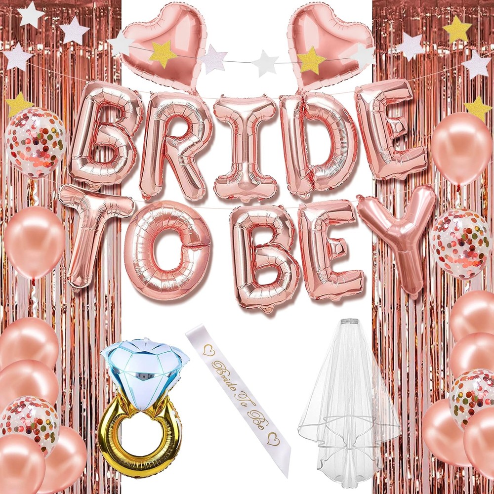 Bachelorette Party Decorations Supplies Bridal Shower Decor Bride Balloons Ro...