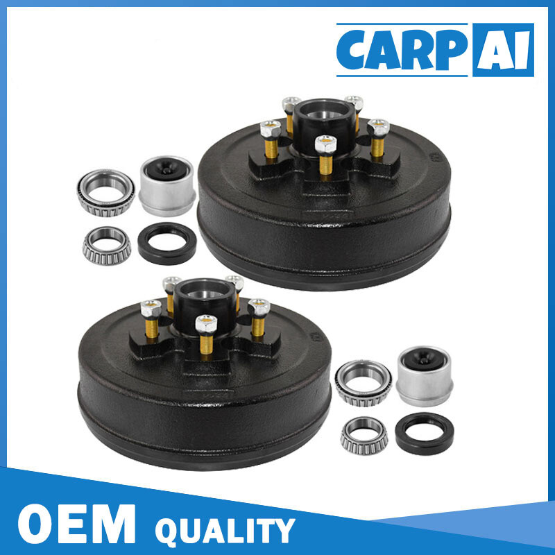 New Trailer 5 on 5 Hub Drum Kits 2 for 3500 lbs axle Replace part # 008-249-07