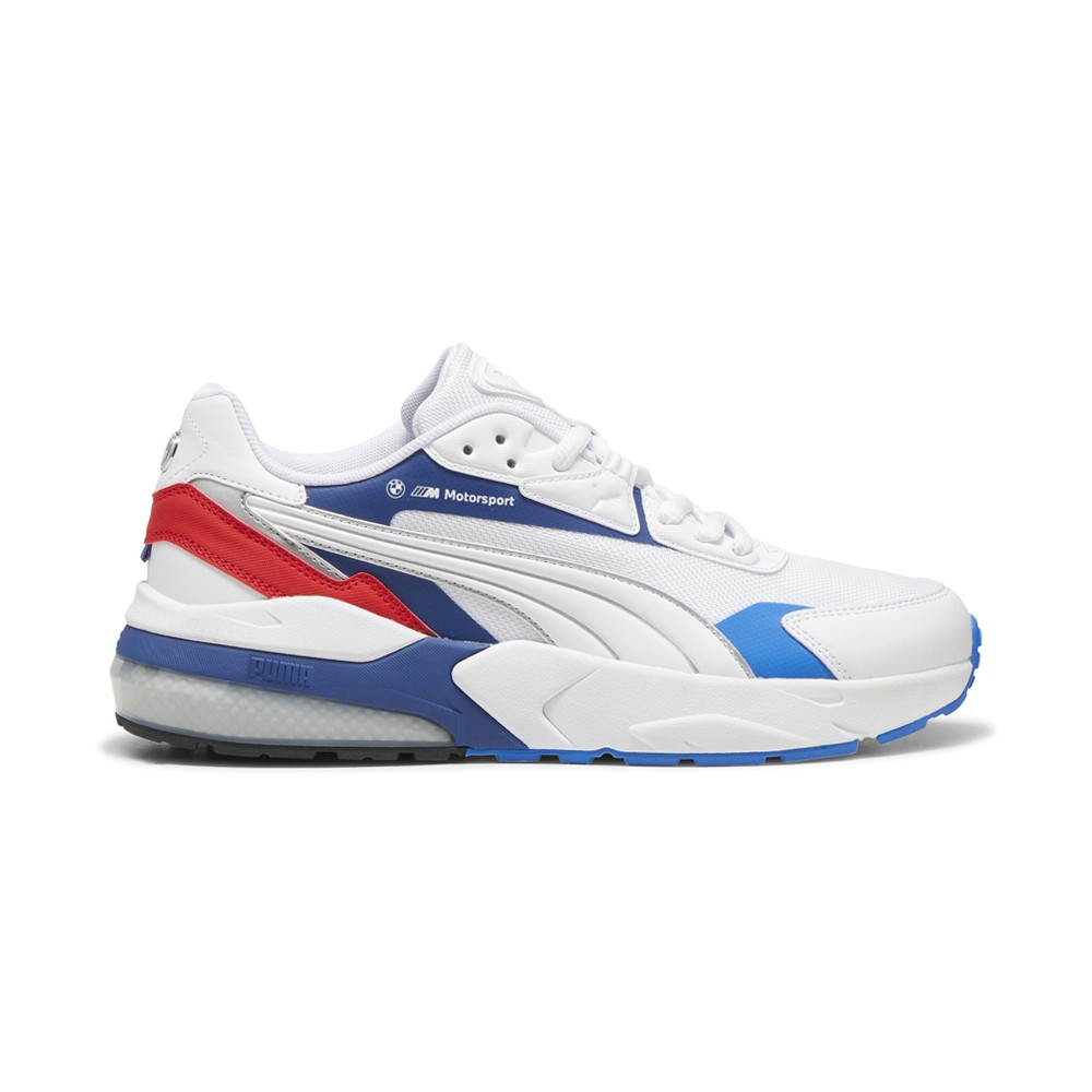 PUMA BMW MMS Vis2k Lace-Up White Sneakers for Men 30829704