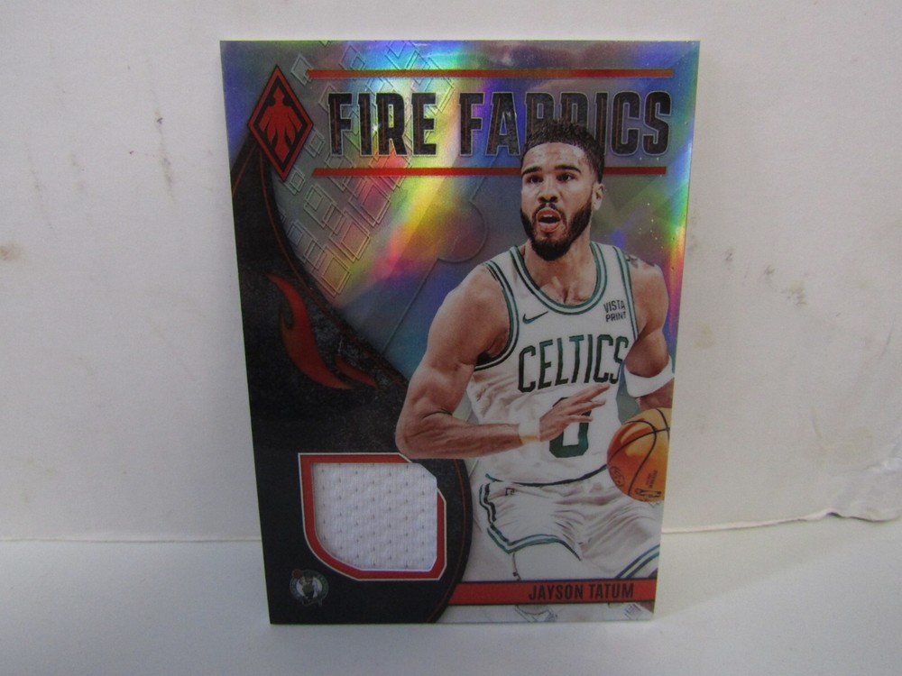 2023-24 Panini Phoenix Jayson Tatum Fire Fabrics Game Used Patch Celtics