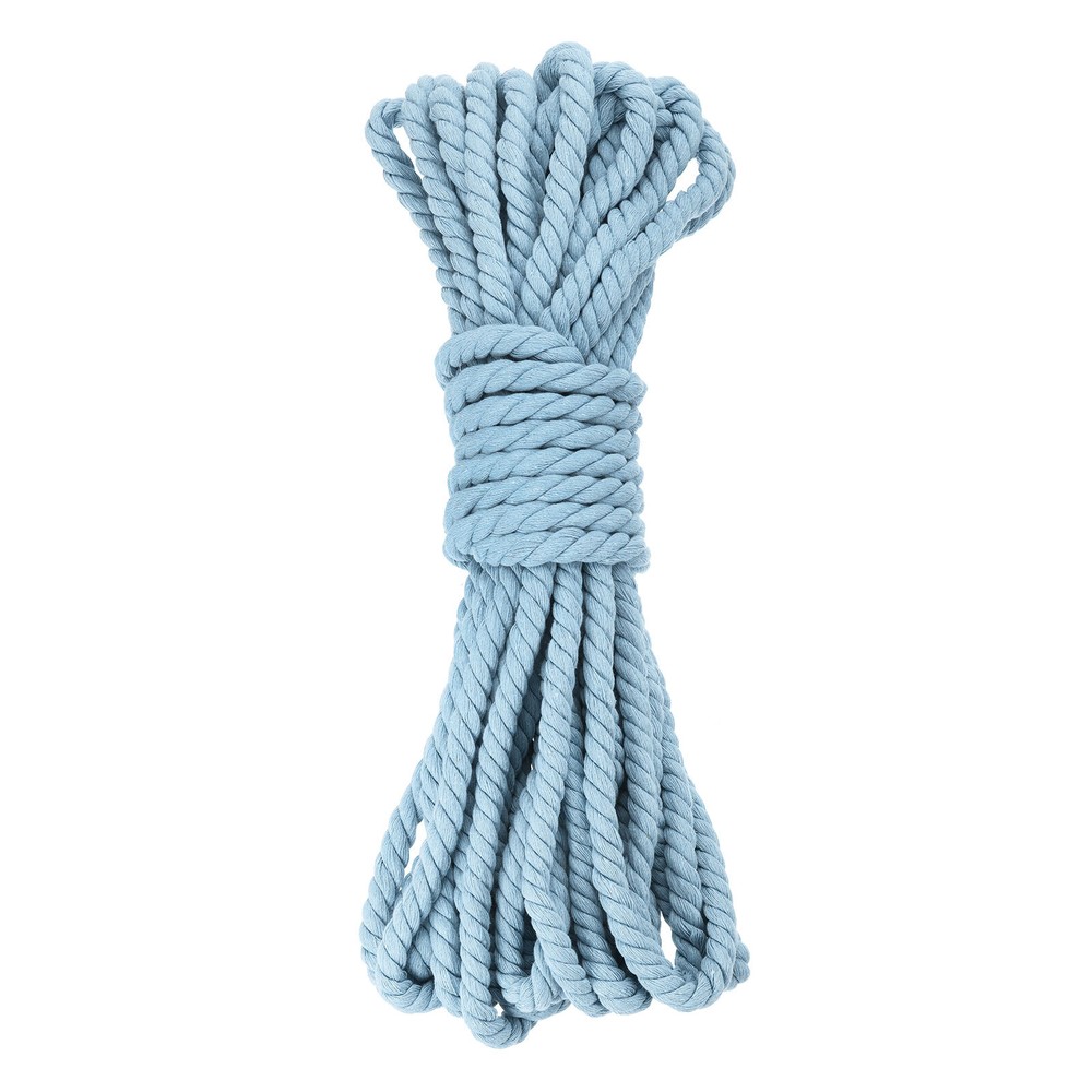 0.5 Inch 50 Feet Macrame Cord, Cotton Cord Rope String - Light Blue