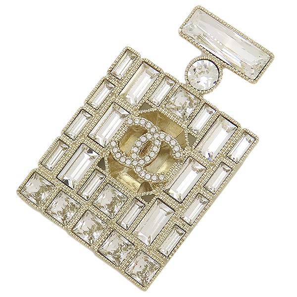 Chanel brooch perfume bottle motif Gold Plated coco mark 695977