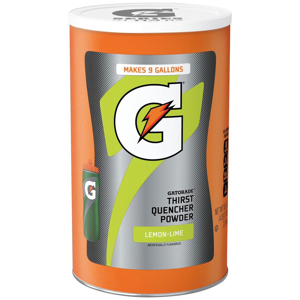 Polvo calmante de sed Gatorade, limón lima, 76,5 onzas, paquete de 1