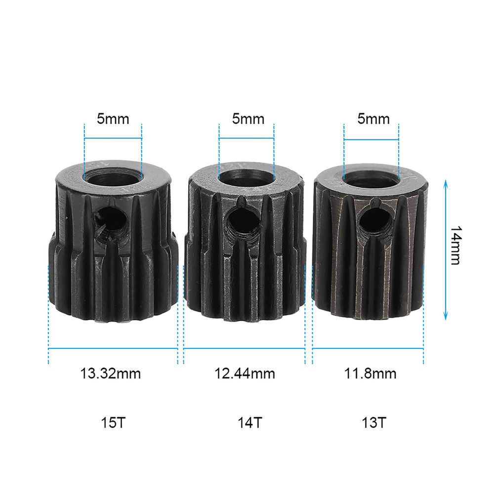 32DP ￠5mm 13-15T 16-18T 19-21T Motor Pinion Gears Combo Set For 1/8 RC Car GD